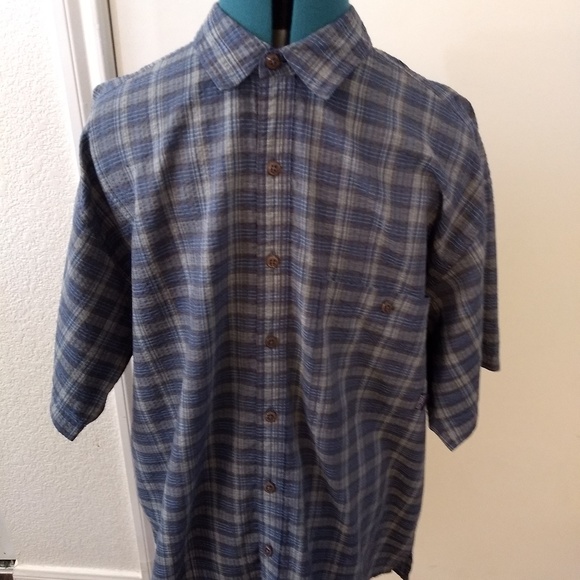 Patagonia Other - Patagonia Mens Blue Shirt Plaid Short Sleeve